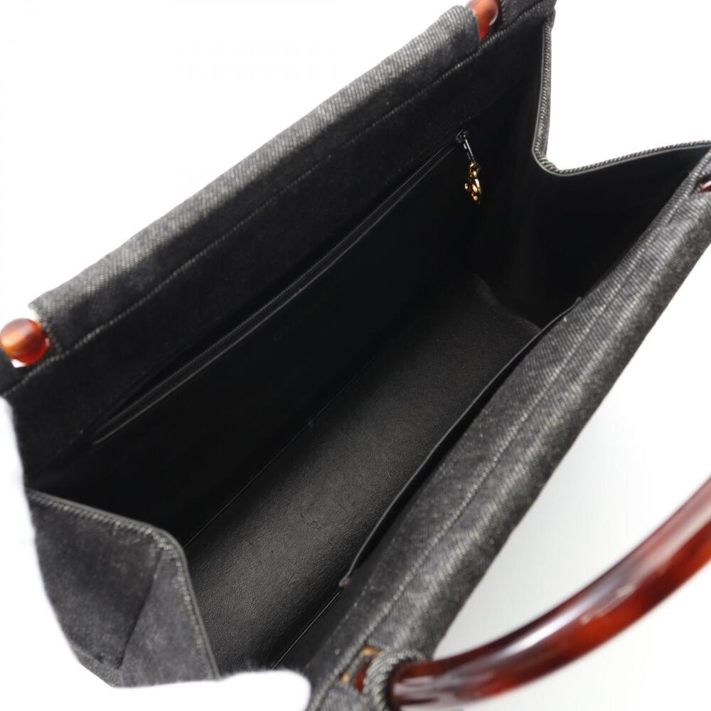 Chanel handbag denim gray brown - Picture 3 of 8